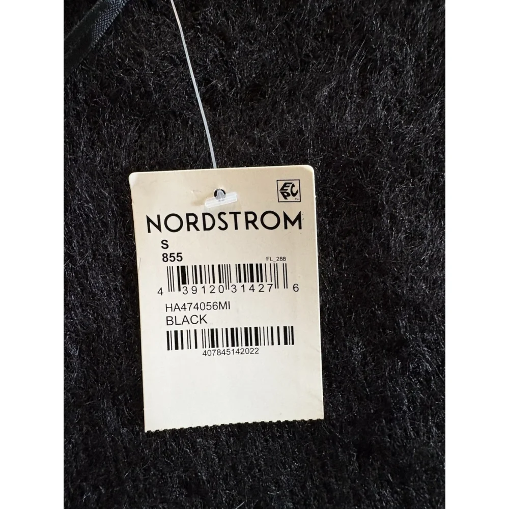 Halogen Mock Neck Long Sleeve Fuzzy Sweater Dress Holiday NWT Small Fitted - Picture 6 of 8